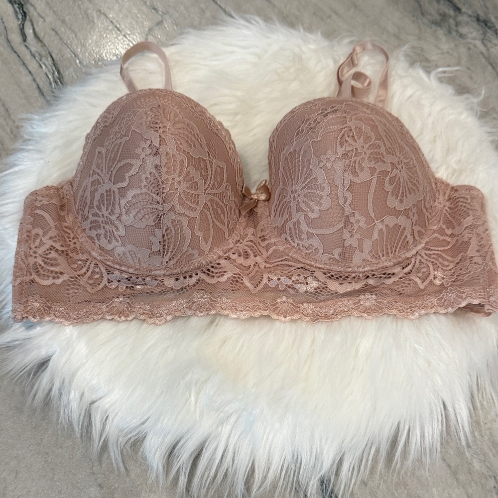 Lace Bralette in Blush Pink